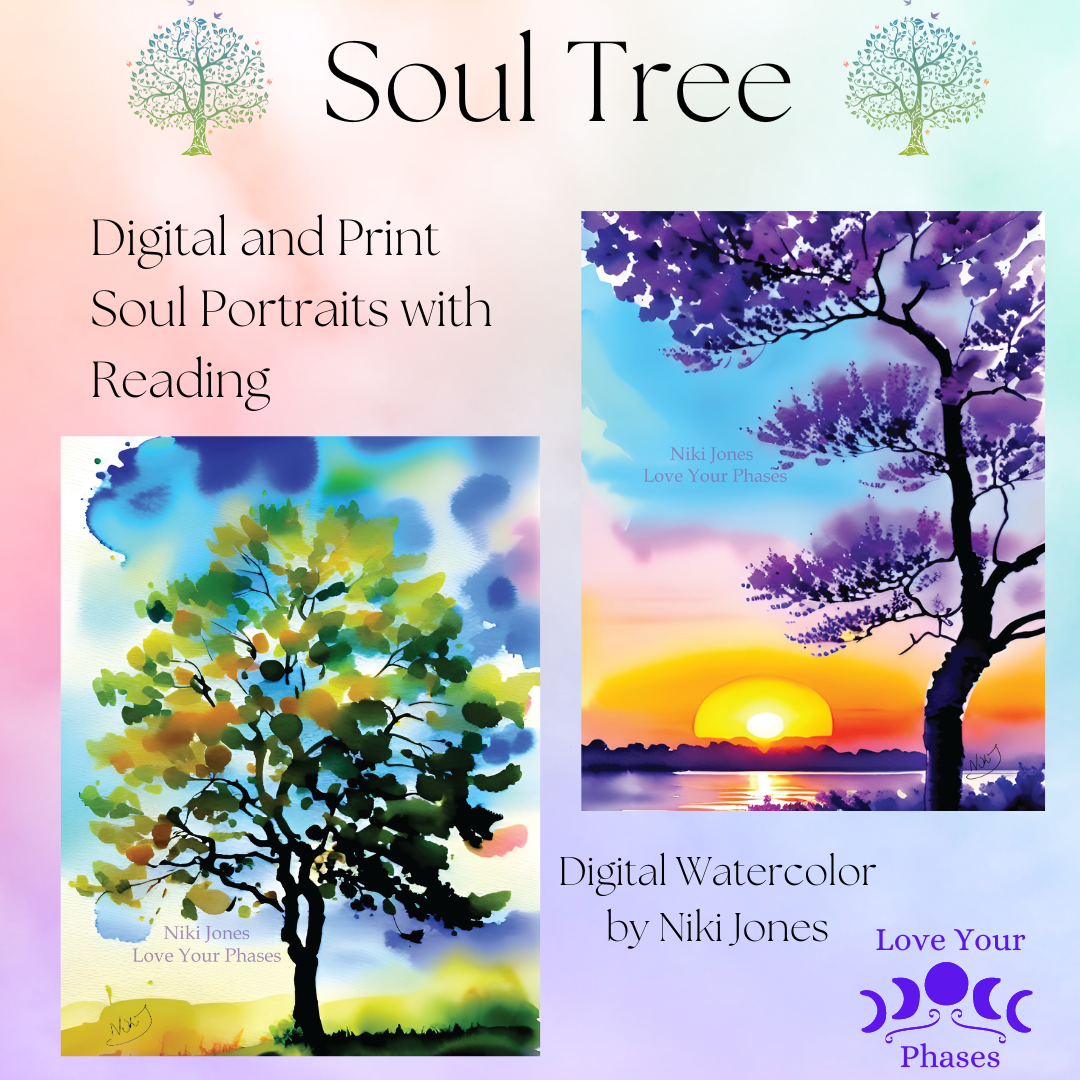 (image for) Custom Soul Tree Portrait Digital AND Physical 8x10 Print